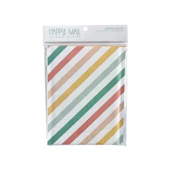 Happy Mail 6" x 9" Self-Sealing Padded Bubble Mailer, Multicolor, 3/Pack (246453)* Bubble Mailers