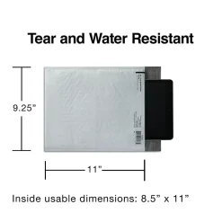 Staples 11 x 8.5 Self-Sealing Poly Mailer, White (ST56534)* Poly Mailers