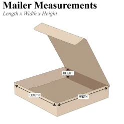 Partners Brand 6" x 6" x 2" Corrugated Mailers, 50/Bundle (M662K)* Corrugated Mailers