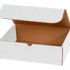 The Packaging Wholesalers 12" x 4" x 2" Crush-Proof Mailer, Oyster White, 50/Bundle (BSM1242)* Corrugated Mailers