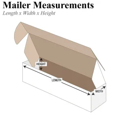 Partners Brand 10" x 4" x 4" Deluxe Literature Mailers, 50/Bundle (MFL1044)* Corrugated Mailers