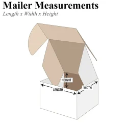 Partners Brand 4" x 4" x 4" Deluxe Literature Mailers, 50/Bundle (MFL444)* Corrugated Mailers