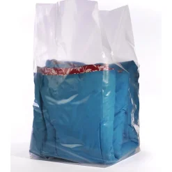 SI Products 15" x 9" x 24" Gusseted Poly Bags, 2 Mil, Clear, 500/Carton (1615)* Gusseted Poly Bags