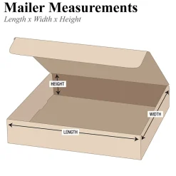 Partners Brand 12" x 8" x 3" Literature Mailers, 50/Bundle (ML1283K)* Corrugated Mailers