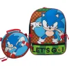 Backpacks<Accessory Innovations Kids' 2-Piece Sonic The Hedgehog Backpack Set, Medium, Multicolor (B24SH58499-ST)