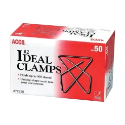 ACCO Ideal Butterfly Clamps, Small, Silver, 50/Box (A7072620) Best