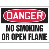 Social Distance Signage<Accuform Safety Sign, DANGER NO SMOKING OR OPEN FLAME, 7" x 10", Plastic (MSMK120VP)