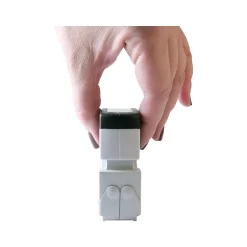 Accu-Stamp 2 Pre-Inked Rectangle Stamp, For Deposit Only, Blue/Red Ink (035523) Clearance