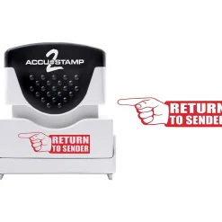 Accu-Stamp 2 Pre-Inked Stamp, "Return to Sender", Red Ink (035631) Best