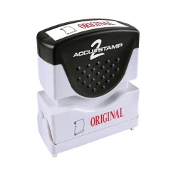 Accu-Stamp 2 Pre-Inked Stamp, "ORIGINAL", Blue and Red Inks (035540) New