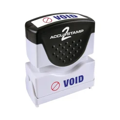 Accu-Stamp 2 Pre-Inked Stamp, VOID, Blue and Red Inks (035539) Discount
