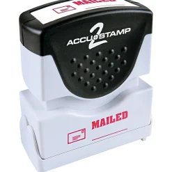 Accu-Stamp Mailed Rectangle, Red Ink, 1 5/8" x 1/2" (COS035586) Outlet