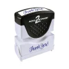 Accu-Stamp Pre-Inked Stamp, "Thank You!", Blue Ink (035672) Outlet