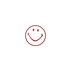 Accu-Stamp Pre-Inked Stamp, Smiley Face, Red Ink (030725) Hot