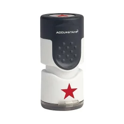 Accu-Stamp Pre-Inked Stamp, Star, Red Ink (030726) Online
