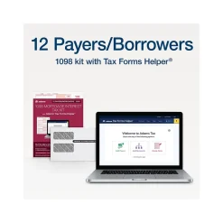 Clearance 2024 1098 Mortgage Interest Statement Tax Form with Envelope, 3-Part, 2-Up, Copy A, B, C, 12/Pack (STAX1098-24) Tax Forms