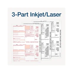 Clearance 2024 1098 Mortgage Interest Statement Tax Form with Envelope, 3-Part, 2-Up, Copy A, B, C, 12/Pack (STAX1098-24) Tax Forms