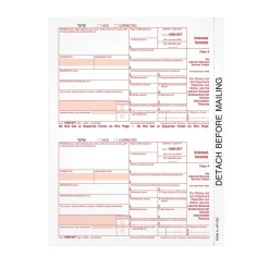 Hot 2024 1099-INT Tax Form, Federal Copy A, 50/Pack (LINTFED-S) Tax Forms