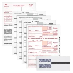 2024 1099-NEC 4-Part Laser/Inkject Tax Forms with Envelopes and software, 25/pack (LNEC413) Tax Forms