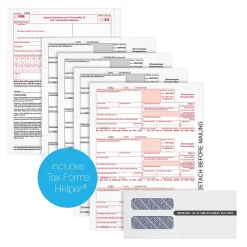 2024 1099-NEC 4-Part Laser/Inkject Tax Forms with Envelopes and software, 25/pack (LNEC413) Tax Forms