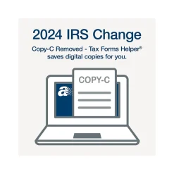 New 2024 1099-NEC Tax Form with e-files and Access to Tax Forms Helper, 4-Part, 3-Up, Copy A, 1, B, 2, 24/Pack Tax Forms