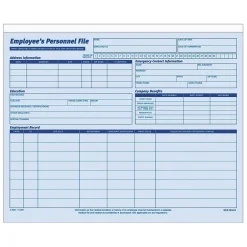 Online 1 Part Employee Personal Files, 20/Pack (9287ABF) Hr Forms