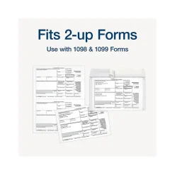 Adams 2024 Self-Seal Security-Tinted Double-Window 1099 Tax Envelope, 9