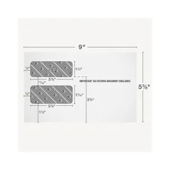 Adams 2024 Self-Seal Security-Tinted Double-Window 1099 Tax Envelope, 9