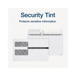 Adams 2024 Self-Seal Security-Tinted Double-Window 1099 Tax Envelope, 9