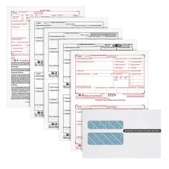 Best 2024 W-2 4-Part Laser/Inkject Tax Forms with Envelopes and software, 50/pack (LW2425Q) Tax Forms