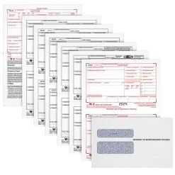 Clearance 2024 W-2 6-Part Laser/Inkjet Tax Forms with Envelopes and software, 100/pack (LW26KIT-S) Tax Forms