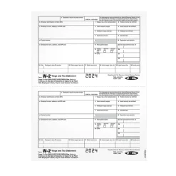 Hot 2024 W-2 Tax Form, 1-Part, Copy C, 100/Pack (LW2EEC2) Tax Forms