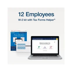 Hot 2024 W-2 Tax Form with Self-Seal Envelopes and Access to Tax Forms Helper, 6-Part, 2-Up, Copy A, 1, B, C, 2, D, 12/Pack Tax Forms