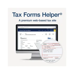 Hot 2024 W-2 Tax Form with Self-Seal Envelopes and Access to Tax Forms Helper, 6-Part, 2-Up, Copy A, 1, B, C, 2, D, 12/Pack Tax Forms