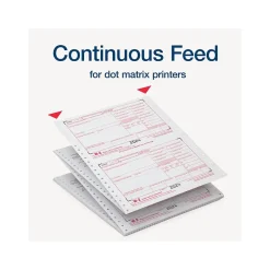 Online 2024 W-2 Tax Form with W-3 Forms, 6-Part, 2-Up, Copy A, D/1, B, C, 2, 24/Pack (STAX624-24) Tax Forms