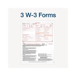 Online 2024 W-2 Tax Form with W-3 Forms, 6-Part, 2-Up, Copy A, D/1, B, C, 2, 24/Pack (STAX624-24) Tax Forms