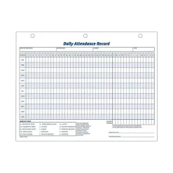 Outlet Attendance Records, 50/Pack (ABF 9493) Hr Forms