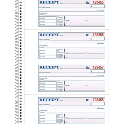 Hot ® Carbonless Receipt Book, 3" x 8", 2-Part, 200 Sets/Book (SC1182) Accounting & Record Journals