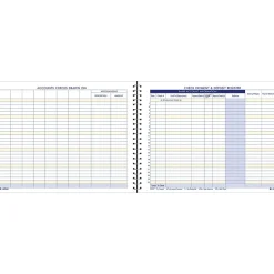 Sale ® Check, Payment and Deposit Register Journal, Ruled, Blue (AFR60) Accounting & Record Journals