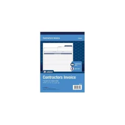 Online Adams Contractor's Invoice Book , 3 Part, 8.38'' x 11.44'', 50 Sets/Book (TC8122) Business Forms