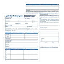 Discount Employment Applications, 50/Pad, 2 Pads/Pack (ABF 9661) Hr Forms