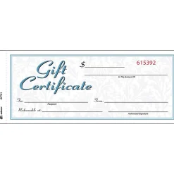 Clearance ® Gift Certificates, Two Color Design, 25/Pack (GFTC1) Business Forms