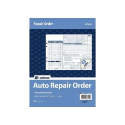 New 3-Part Carbonless Auto Repairs, 11.44"L x 8.5"W, 50 Sets/Book (GT3810) Business Forms