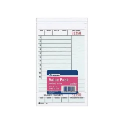 Discount 2-Part Carbonless Guest Checks, 4.25"L x 7.25"W, 250 Sets/Book (947SWC) Business Forms