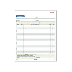 Outlet 3-Part Carbonless Purchase Order, 10.69"L x 8.38"W, 50 Sets/Book (TC8131) Business Forms