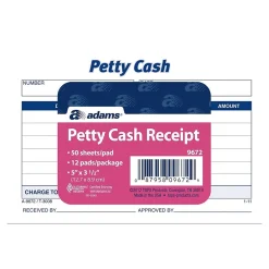 Clearance 1-Part Carbonless Receipts, 5"L x 3.5"W, 50 Sets/Book, 12 (9672ABF) Business Forms