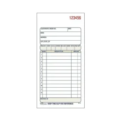 2-Part Carbonless Sales Orders, 7.19"L x 3.34"W, 50 Sets/Book (DC3705) Business Forms