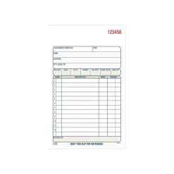 3-Part Carbonless Sales Orders, 4.19"L x 7.19"W, 50 Sets/Book, 10/Carton (TC4705-10) Business Forms