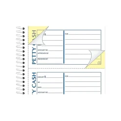 Hot 2-Part Petty Cash Carbonless Receipts Book, 2.75" x 5", 200 Forms/Book (ABF SC1156) Accounting & Record Journals