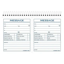 Adams Phone Message Pad, 5.5" x 8.5", Ruled, White, 100 Sheets/Pad (SC5805D) Hot